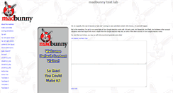 Desktop Screenshot of madbunny.com
