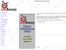 Tablet Screenshot of madbunny.com